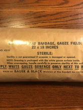 Load image into Gallery viewer, 5 Unopened Sealed 1950&#39;s Bauer &amp; Black 22x18&quot; Gauze Field
